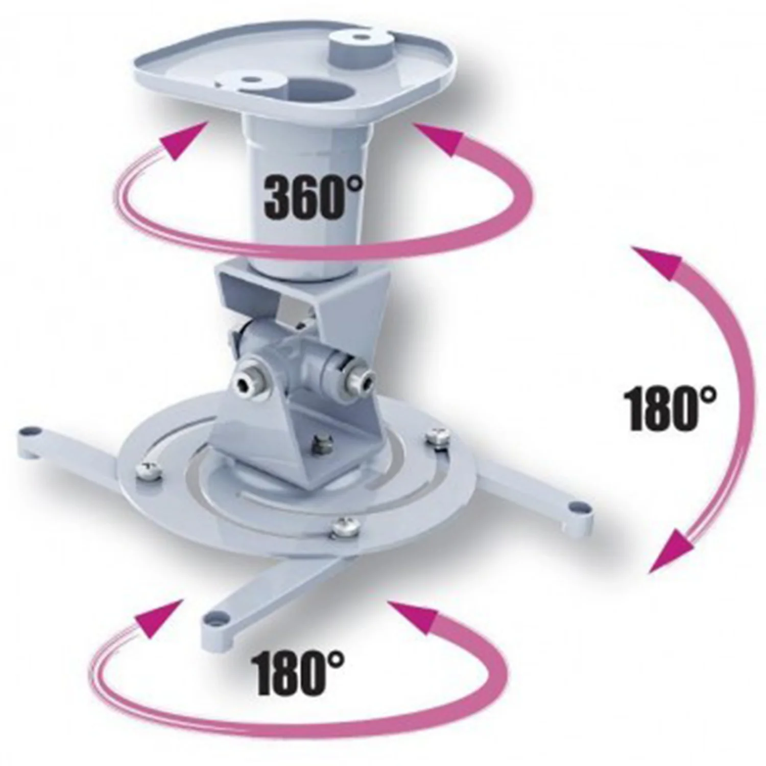 Techly ICA-PM 200WH Bracket Universal Projector Ceiling White - view 3