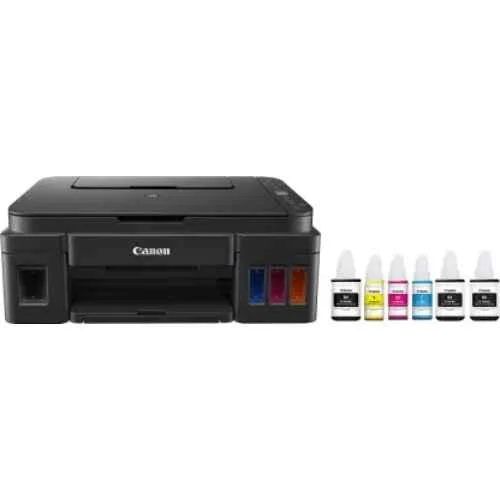 Canon PIXMA G2012 All-in-One Colour Ink Tank Printer with USB Connectivity & 6 Ink Bottles