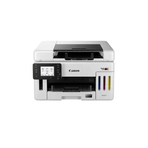 Canon MAXIFY GX6570 All-in-One Colour & Monochrome Ink Tank Printer, USB, White, GX6570ASA