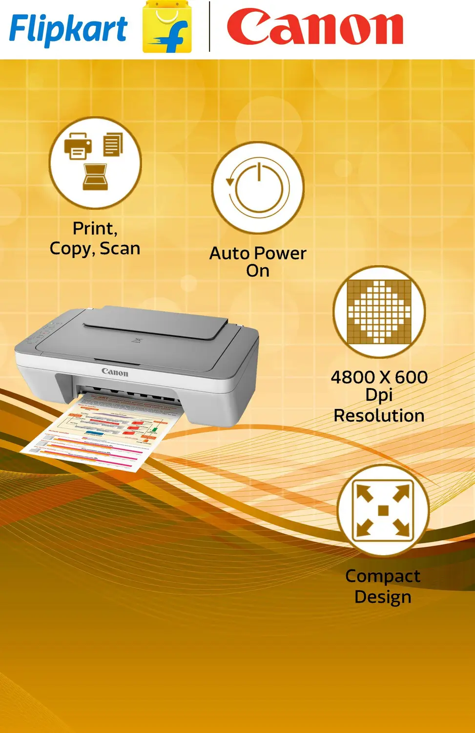 Canon PIXMA MG2470 All-in-One Inkjet Printer - view 3