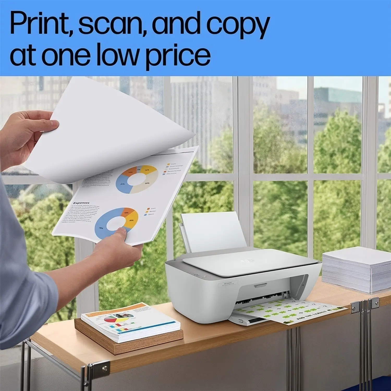 HP DeskJet Ink Advantage 2338 Multi-function Color Inkjet Printer for Print/Scan/Copy, Ideal for Home - view 1