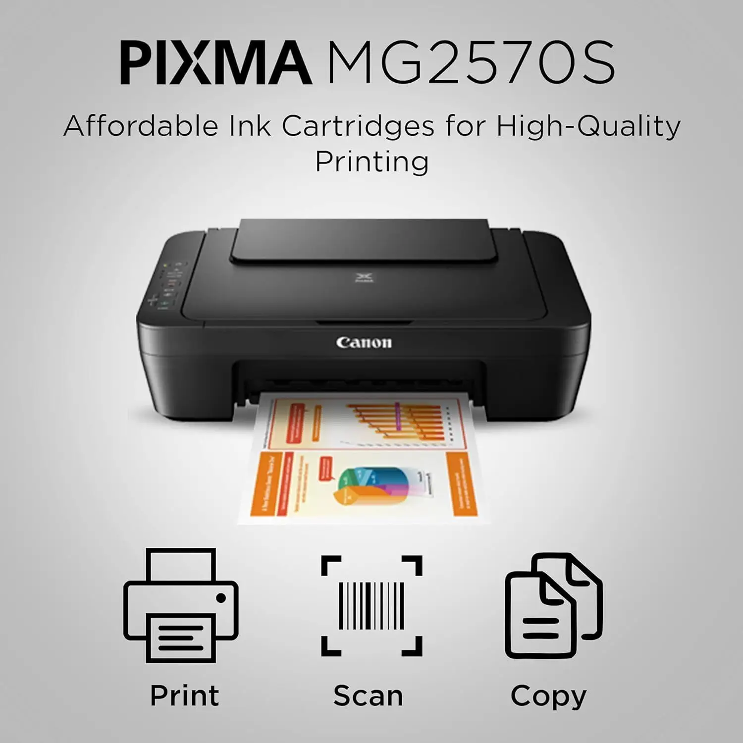 Canon MG2570S Multi-function Color Inkjet Printer - view 3