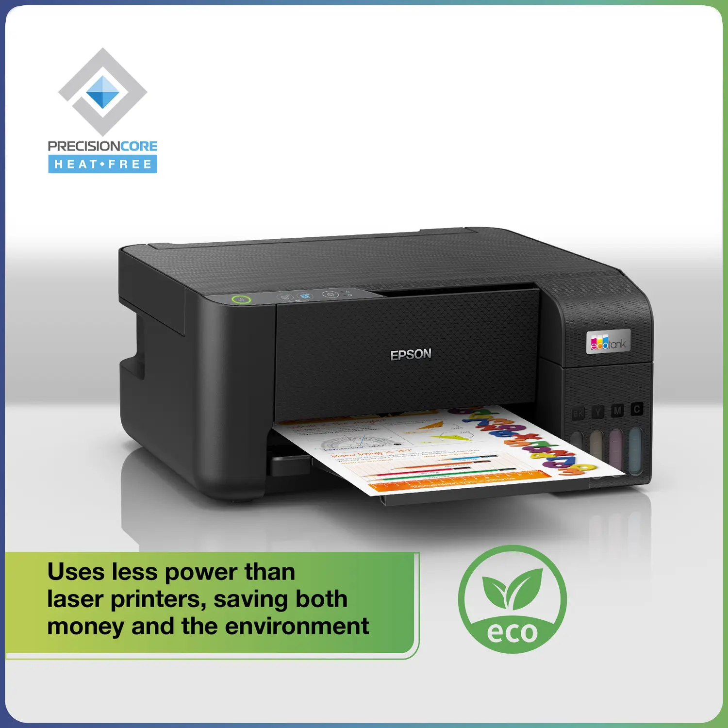 Epson L3200 Multi-function Color Ink Tank Printer with Voice Activated Printing Google Assistant and Alexa - view 2