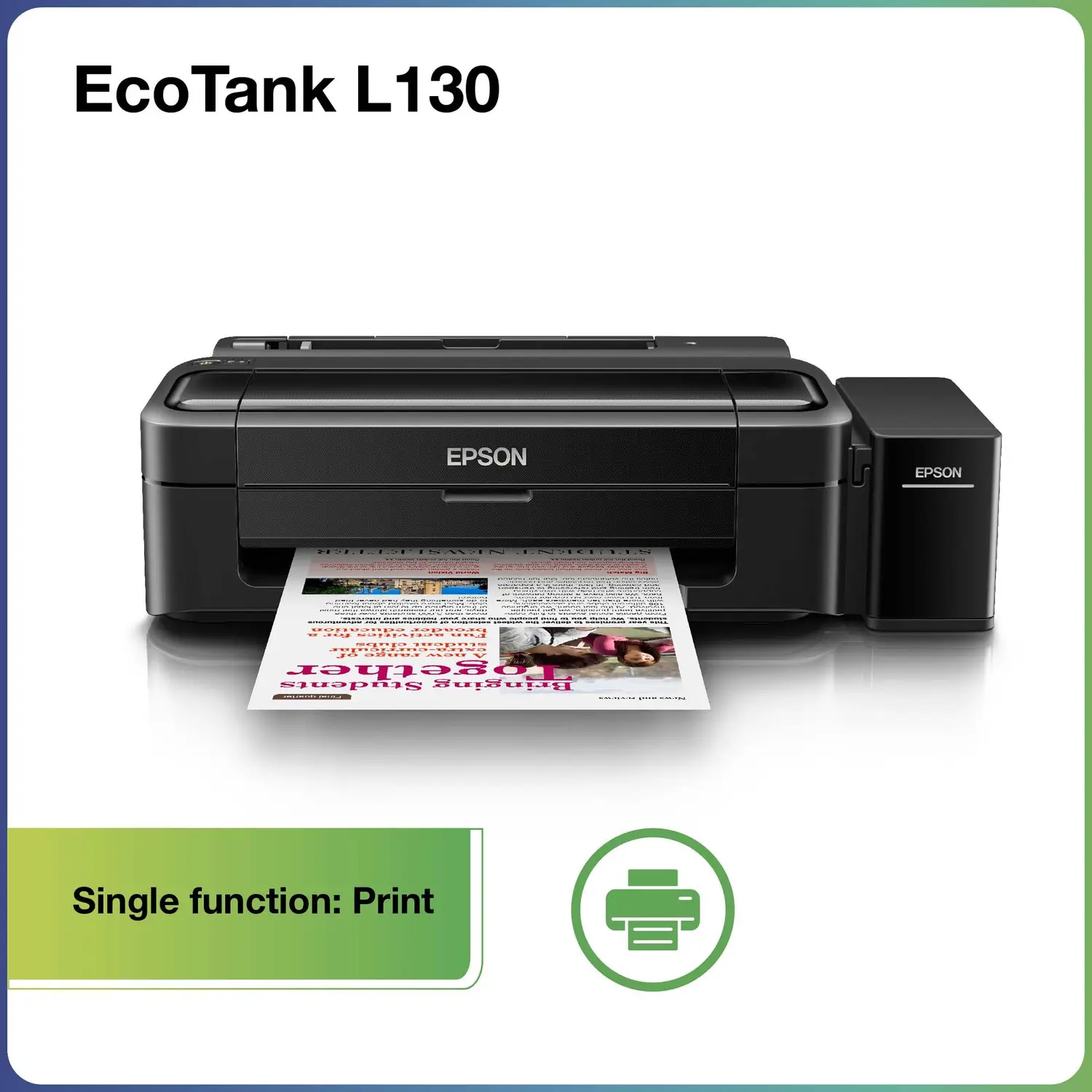 Epson L130 Single Function Inkjet Printer - view 1