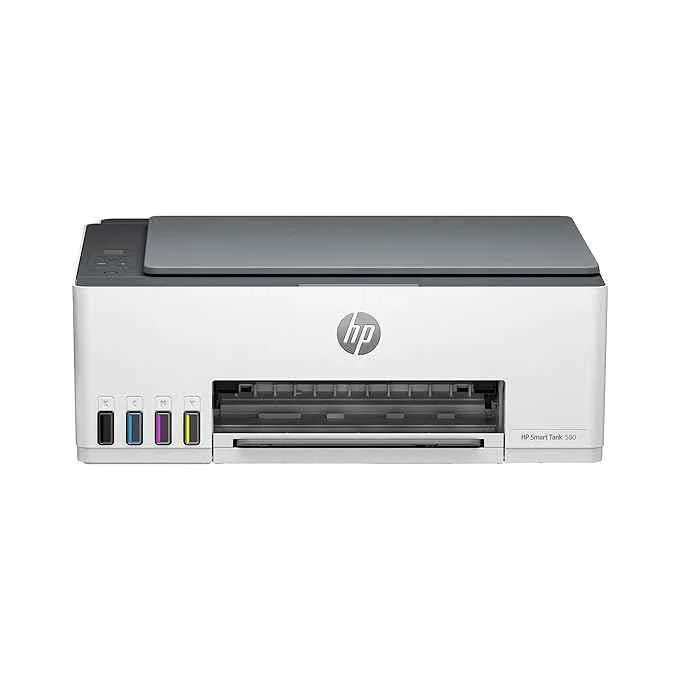 HP Smart Tank 580 Wi-Fi All-in-One Colour Ink Tank Printer, 2-Year Warranty & 1 Extra Black Ink Bottle