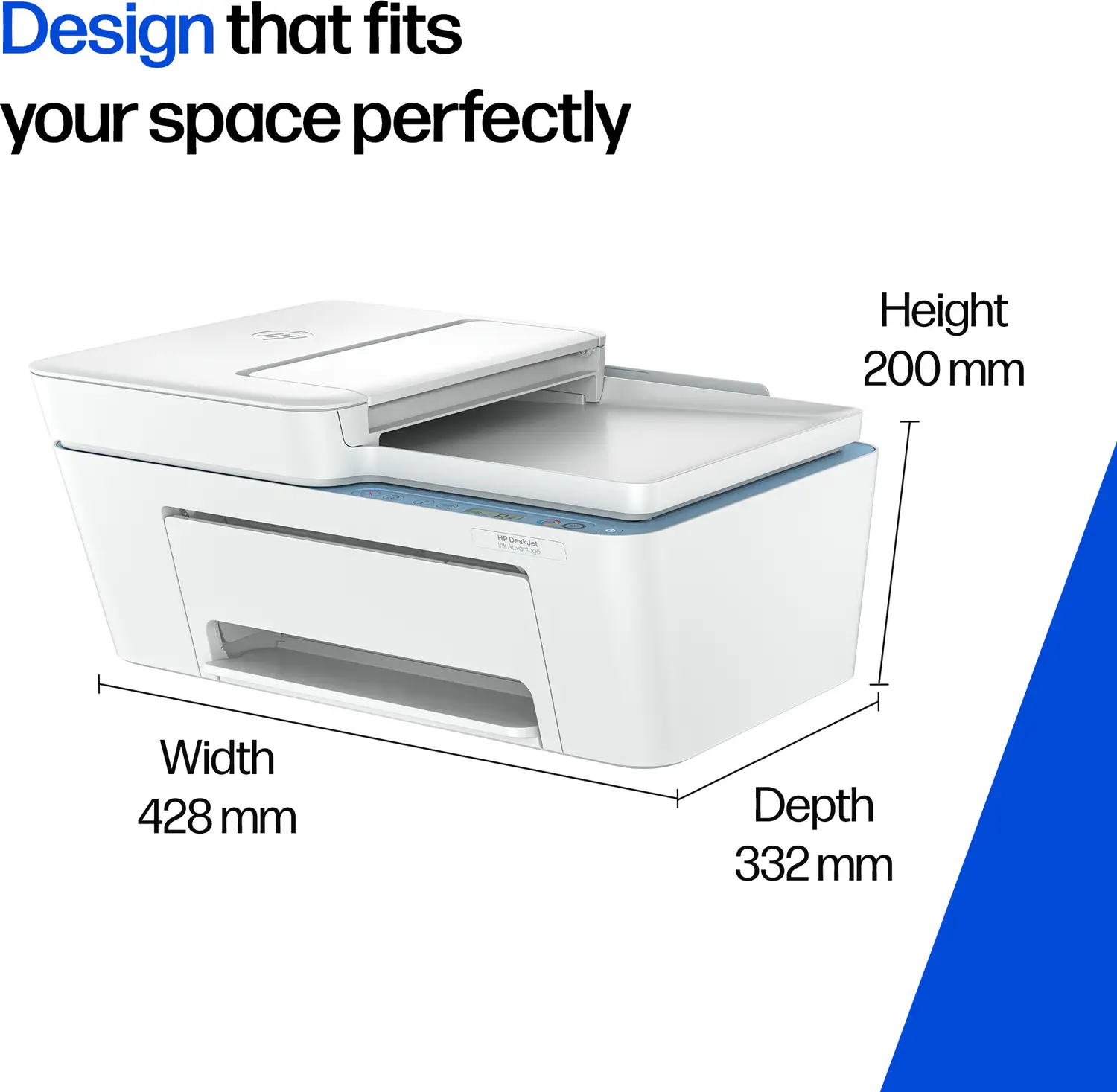 HP DeskJet Ink Advantage 4388 Multi-function Color Inkjet Printer for Print/Scan/Copy with Auto Document Feeder, Ideal for Home/Small Office - view 4