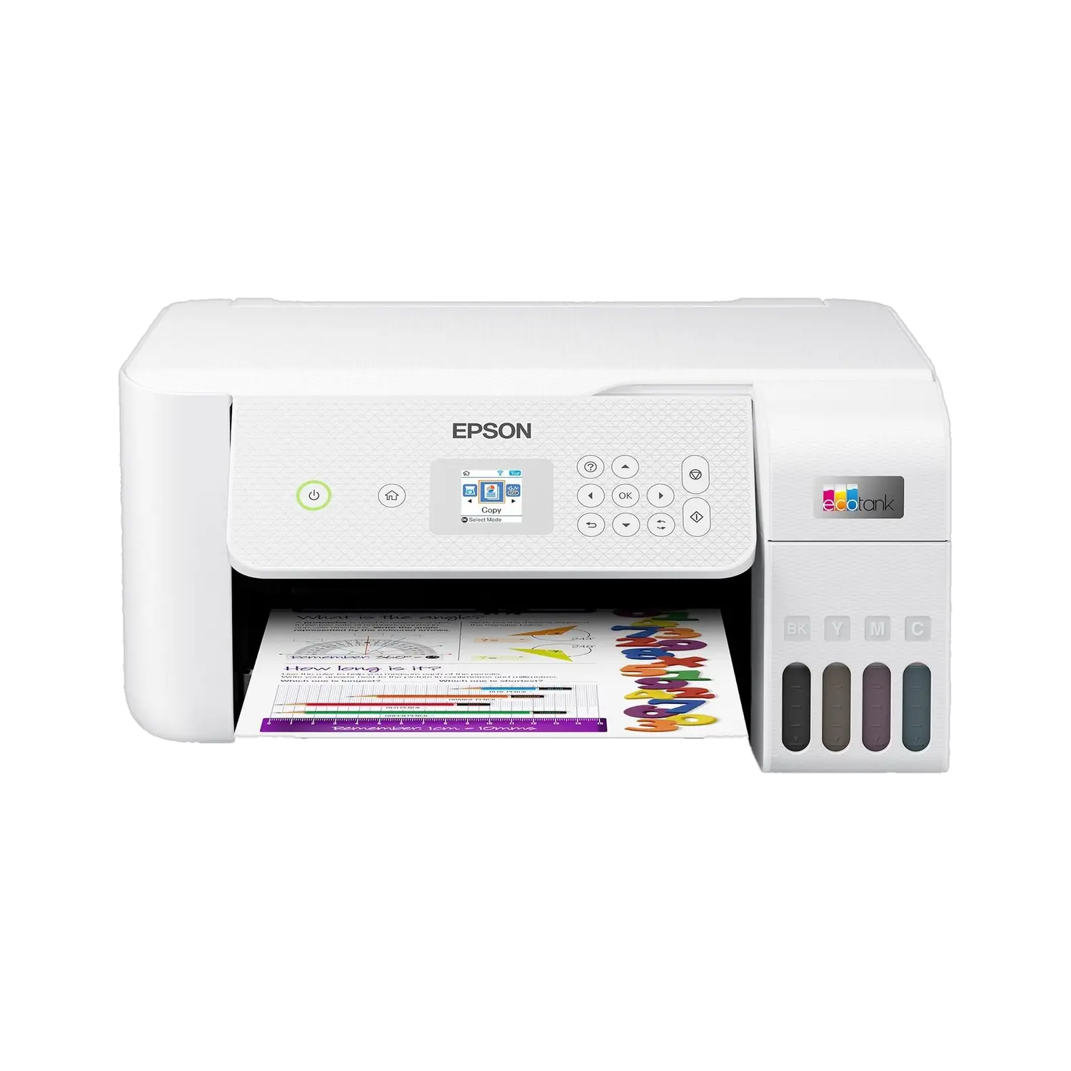 Epson Eco L3266 Multi-function WiFi Color Ink Tank Printer with Voice Activated Printing Google Assistant and Alexa (Color Page Cost: 24 Paise | Black Page Cost: 9 Paise | Borderless Printing) with Micro Piezo Heat Free Technology & 3.6 cm color LCD Scree