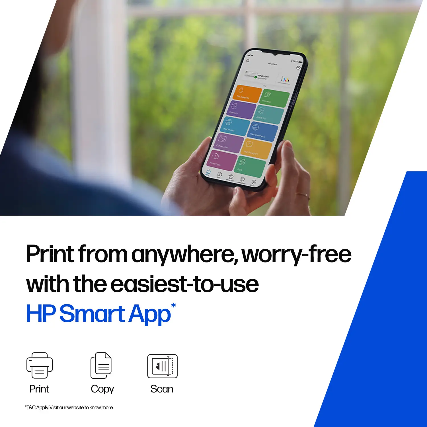 HP DeskJet Ink Advantage 4388 Multi-function Color Inkjet Printer for Print/Scan/Copy with Auto Document Feeder, Ideal for Home/Small Office - view 3