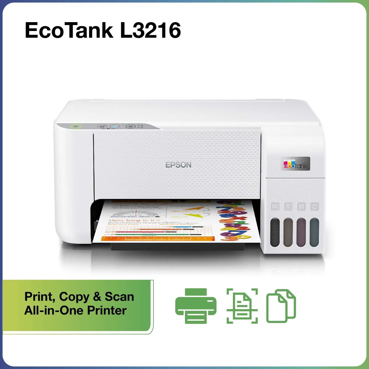 Epson L3216 Multi-function Color Ink Tank Printer (Color Page Cost: 9 Paise | Black Page Cost: 24 Paise) - view 1