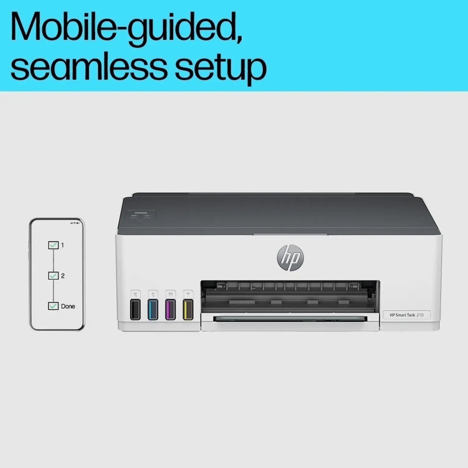 HP Smart Tank 210 Single Function WiFi Color Ink Tank Printer with 1 Extra Black Ink Bottle and Up to 8000 Black & 6000 Pages of Ink in box - view 4
