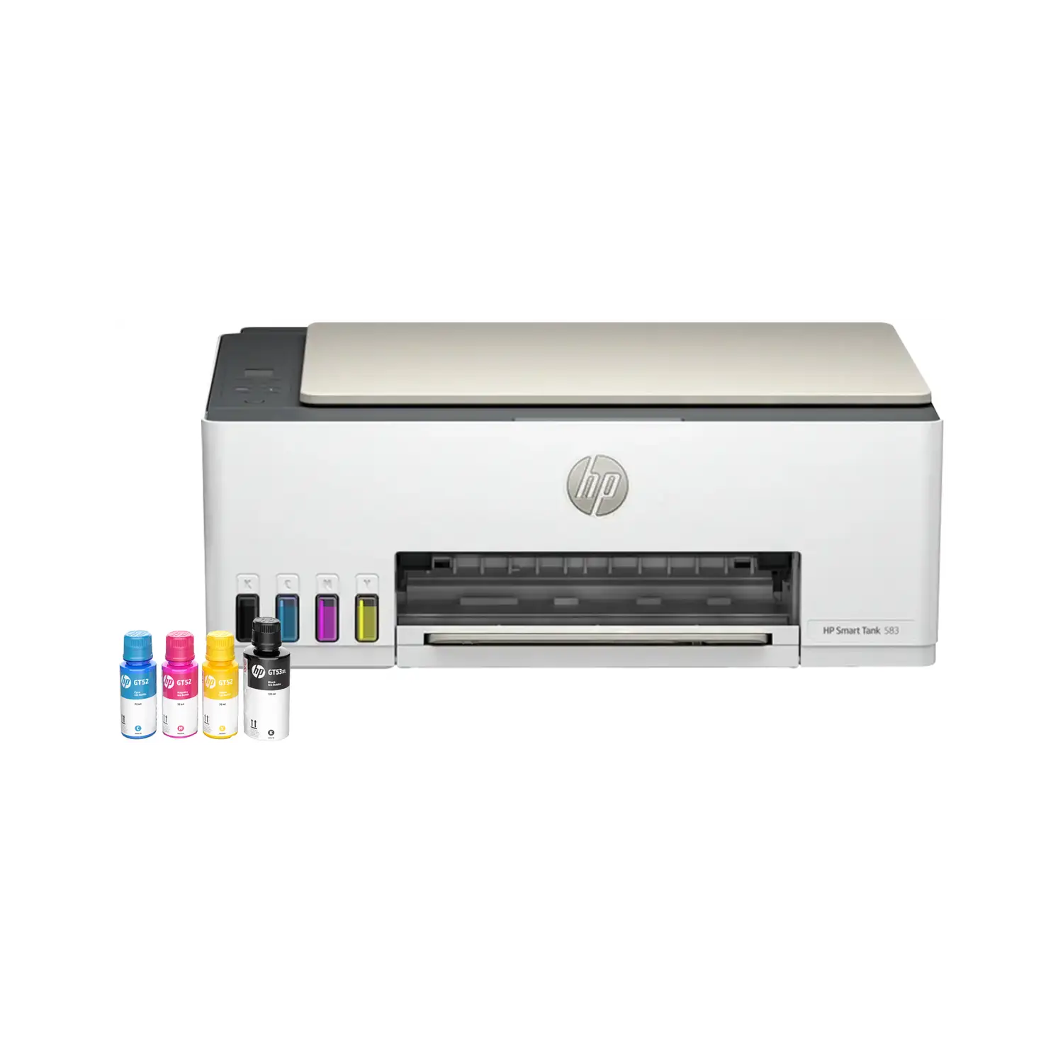 HP Smart Tank All in One 523 Multi-function Color Ink Tank Printer (Borderless Printing) for Print/Copy/Scan with Up to 4000 pages of Black or 6000 pages of color ink in the box