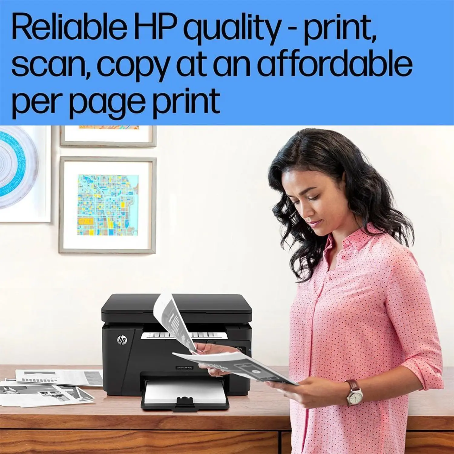 HP LaserJet Pro MFP M126a Printer Multi-function Monochrome Laser Printer - view 3