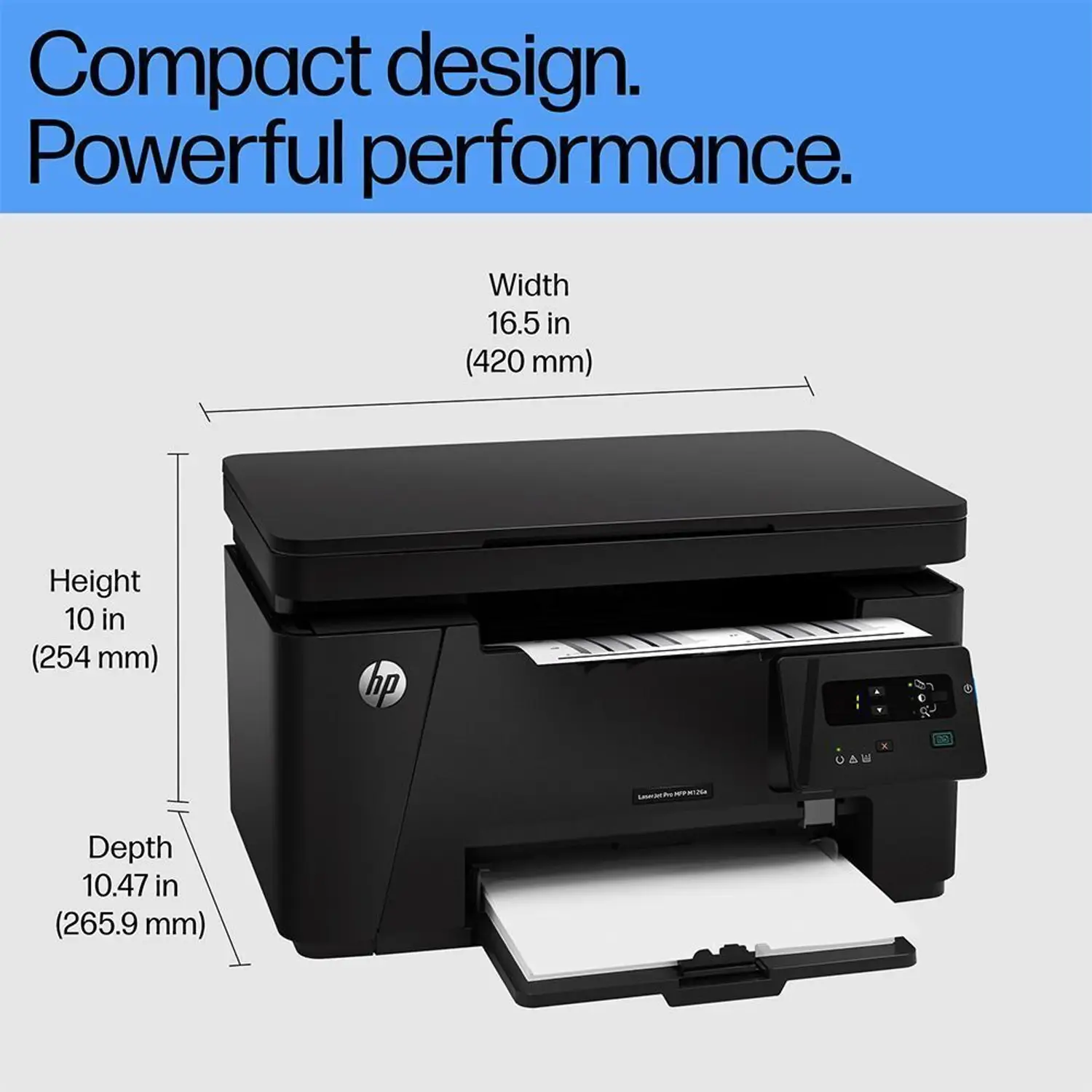 HP LaserJet Pro MFP M126a Printer Multi-function Monochrome Laser Printer - view 1