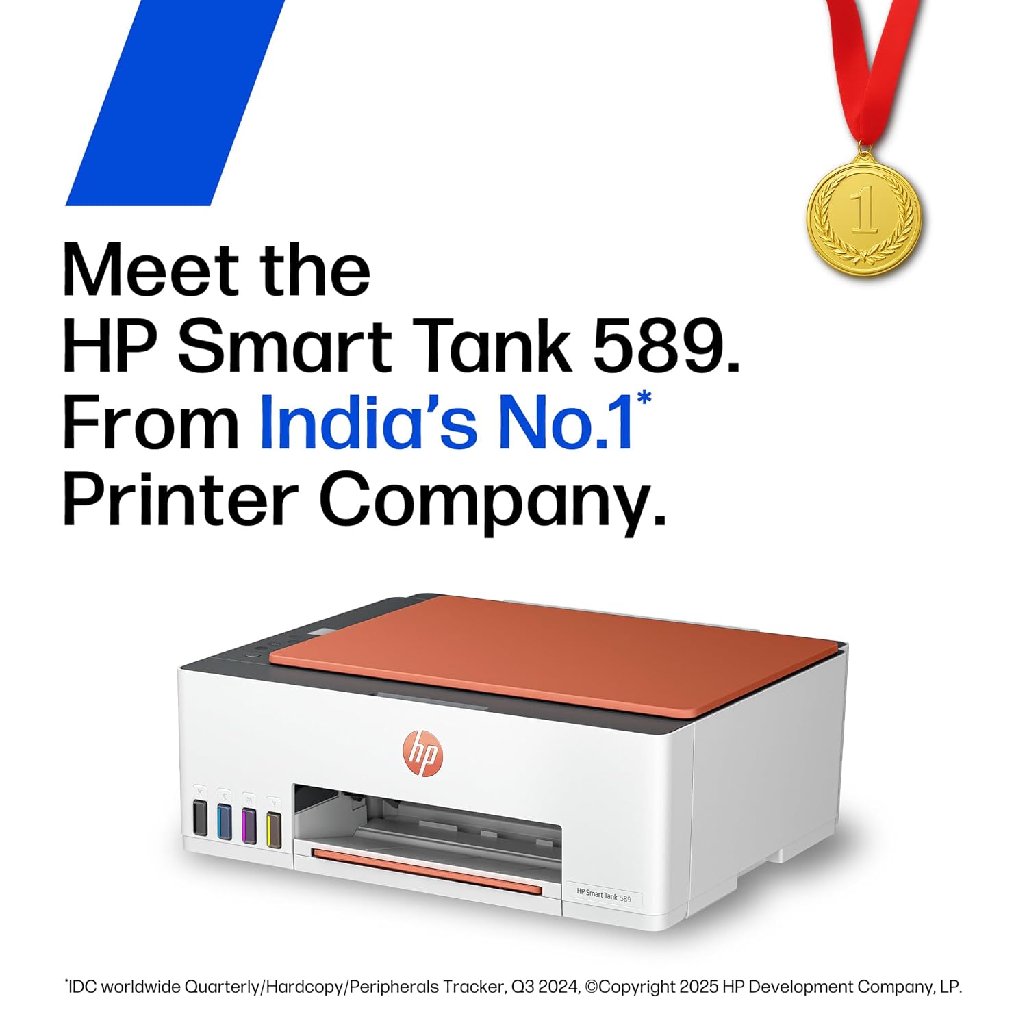 HP Smart Tank 589 All-in-One WiFi Colour Printer |Up to 4000 Black & 6000 Colour Prints I Print,Scan & Copy for Home/Office - view 1
