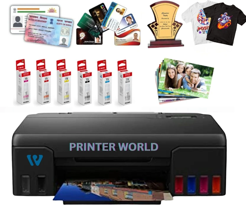 Printer world G500 series T-SHIRT PVC CARD multipurpose Single Function WiFi Color Inkjet Printer - view 5