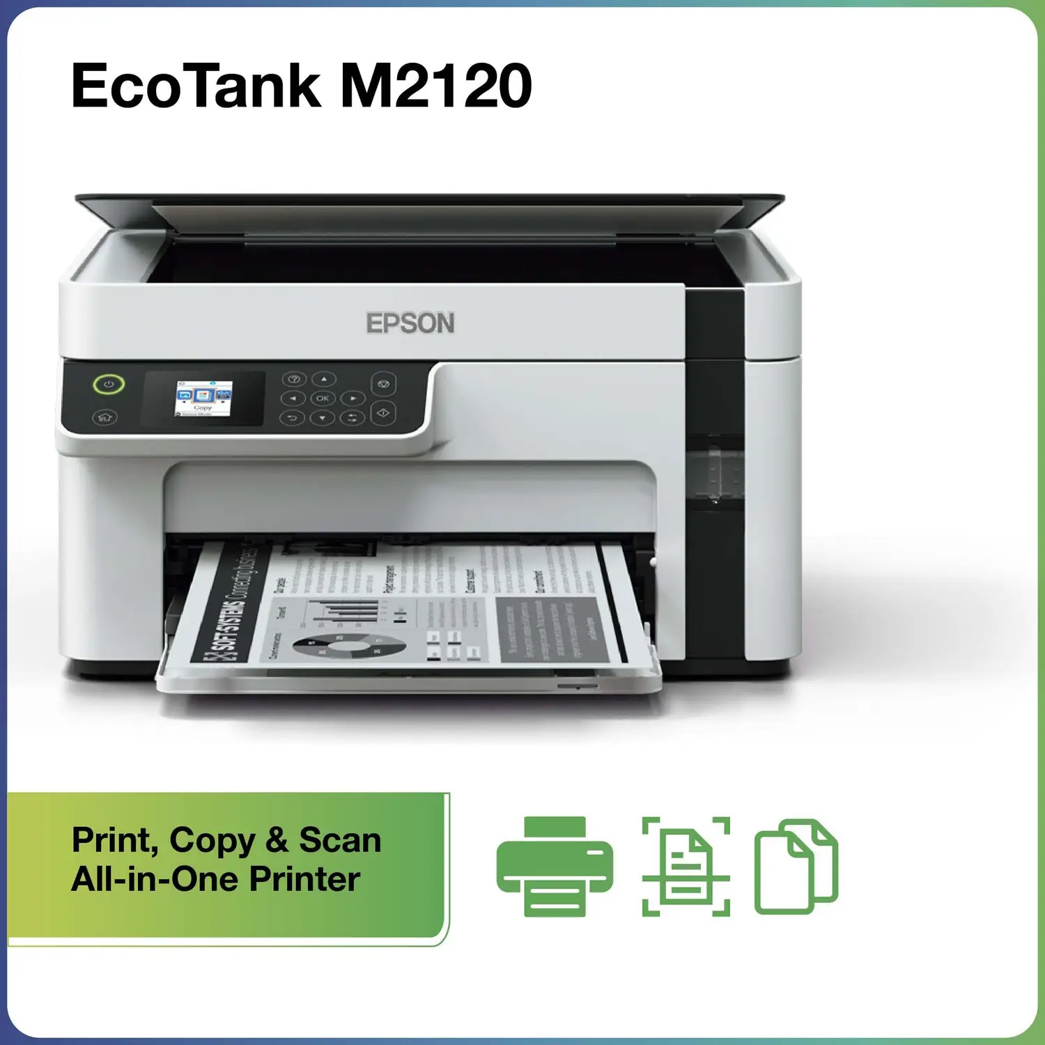 Epson M2120 Multi-function WiFi Monochrome Ink Tank Printer (Black Page Cost: 15 Paise) - view 1