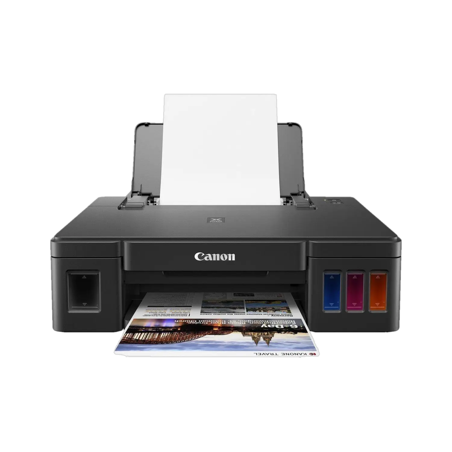 Canon PIXMA Ink Efficient G1010 Single Function Color Ink Tank Printer (Color Page Cost: 0.21 Rs. | Black Page Cost: 0.09 Rs. | Borderless Printing)