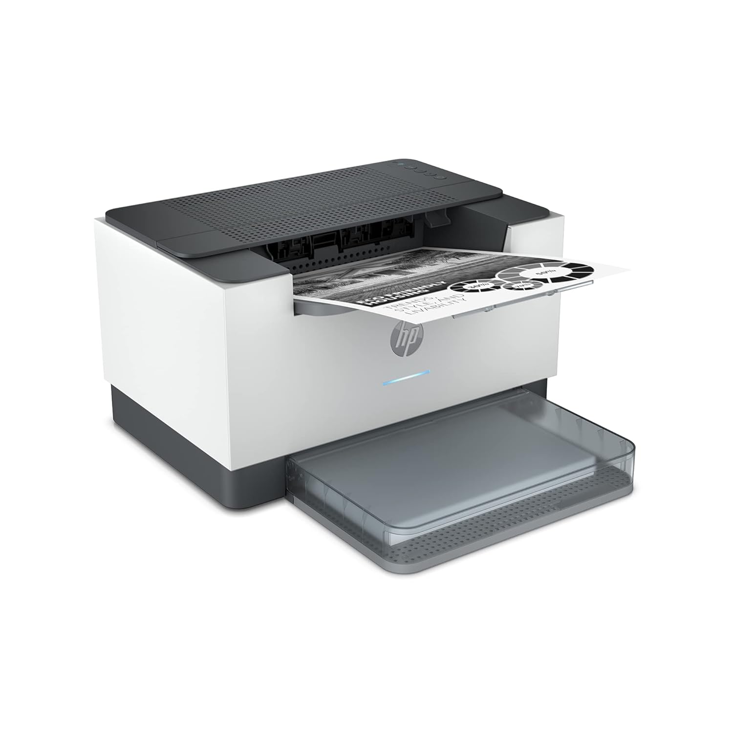 HP LaserJet M208dw Printer, Wireless, Single Function, Print, Hi-Speed USB 2.0, Ethernet, Bluetooth LE, Up to 30 ppm, 150-sheet Input Tray, 100-sheet Output Tray, Black and White, 6GW64A - view 1