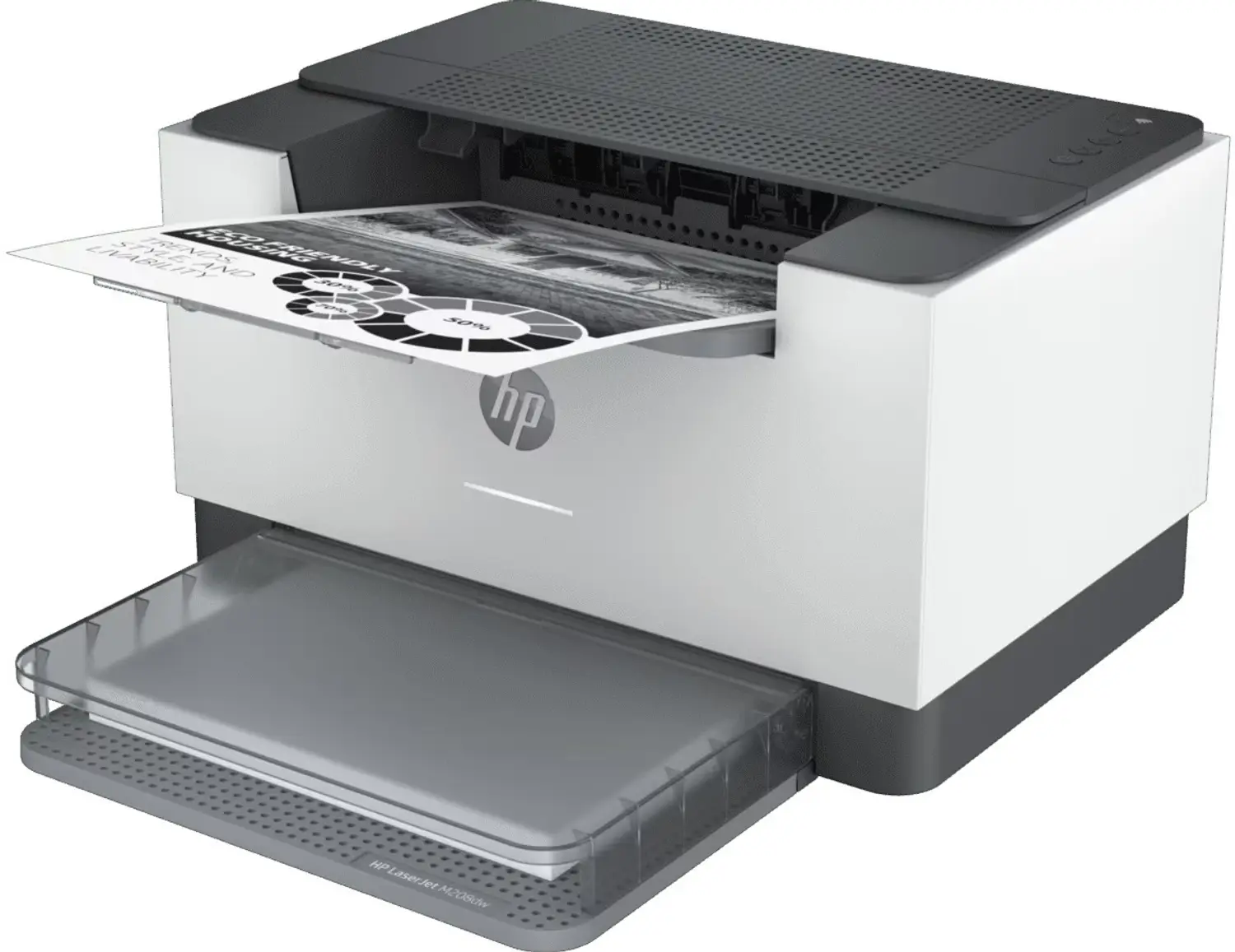HP LaserJet M208dw Single Function WiFi Monochrome Laser Printer - view 1