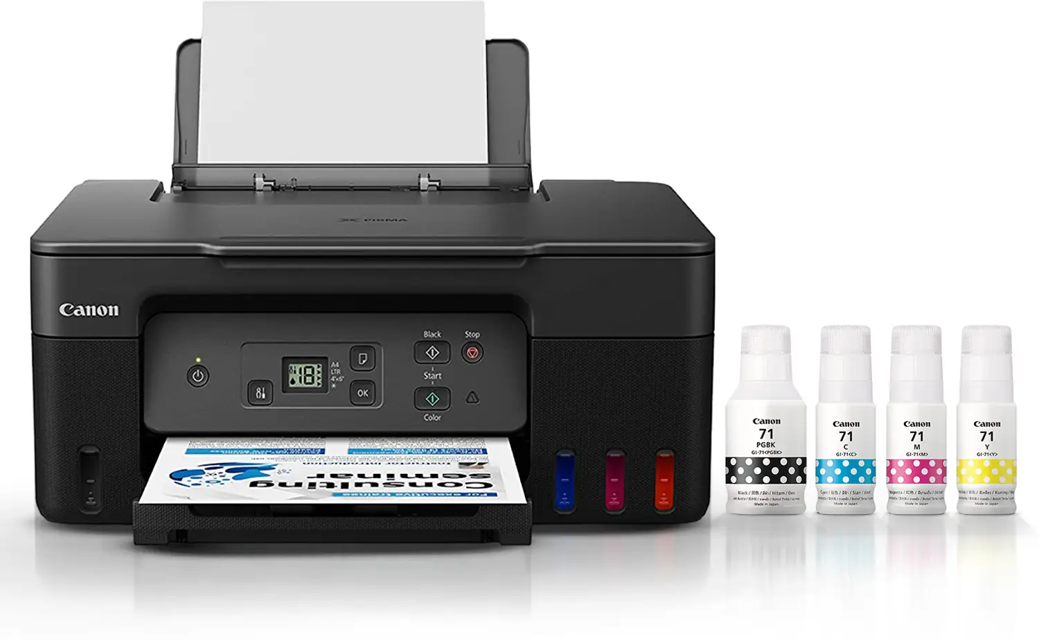 Canon PIXMA MegaTank G2770 Multi-function Color Ink Tank Printer for Print/Copy/Scan with 6000 black and 7700 color prints - view 2