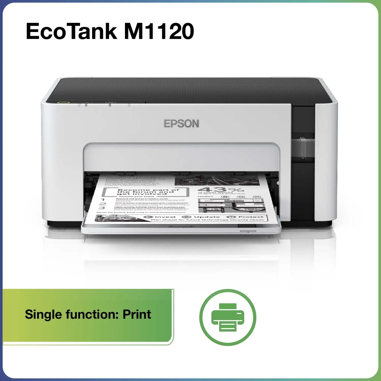 Epson M1120 Single Function WiFi Monochrome Ink Tank Printer (Black Page Cost: 15 Paise) - view 1