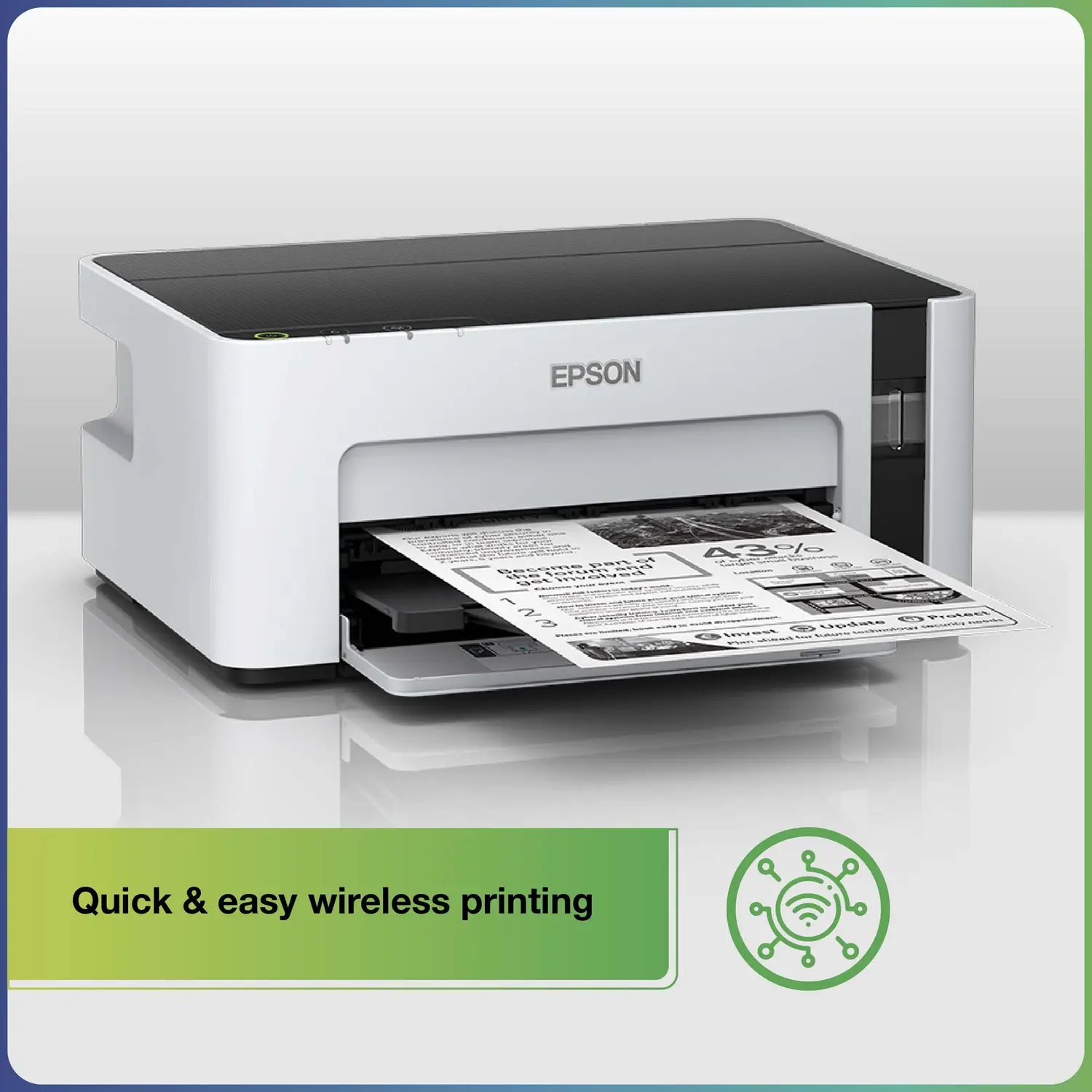 Epson M1120 Single Function WiFi Monochrome Ink Tank Printer (Black Page Cost: 15 Paise) - view 4