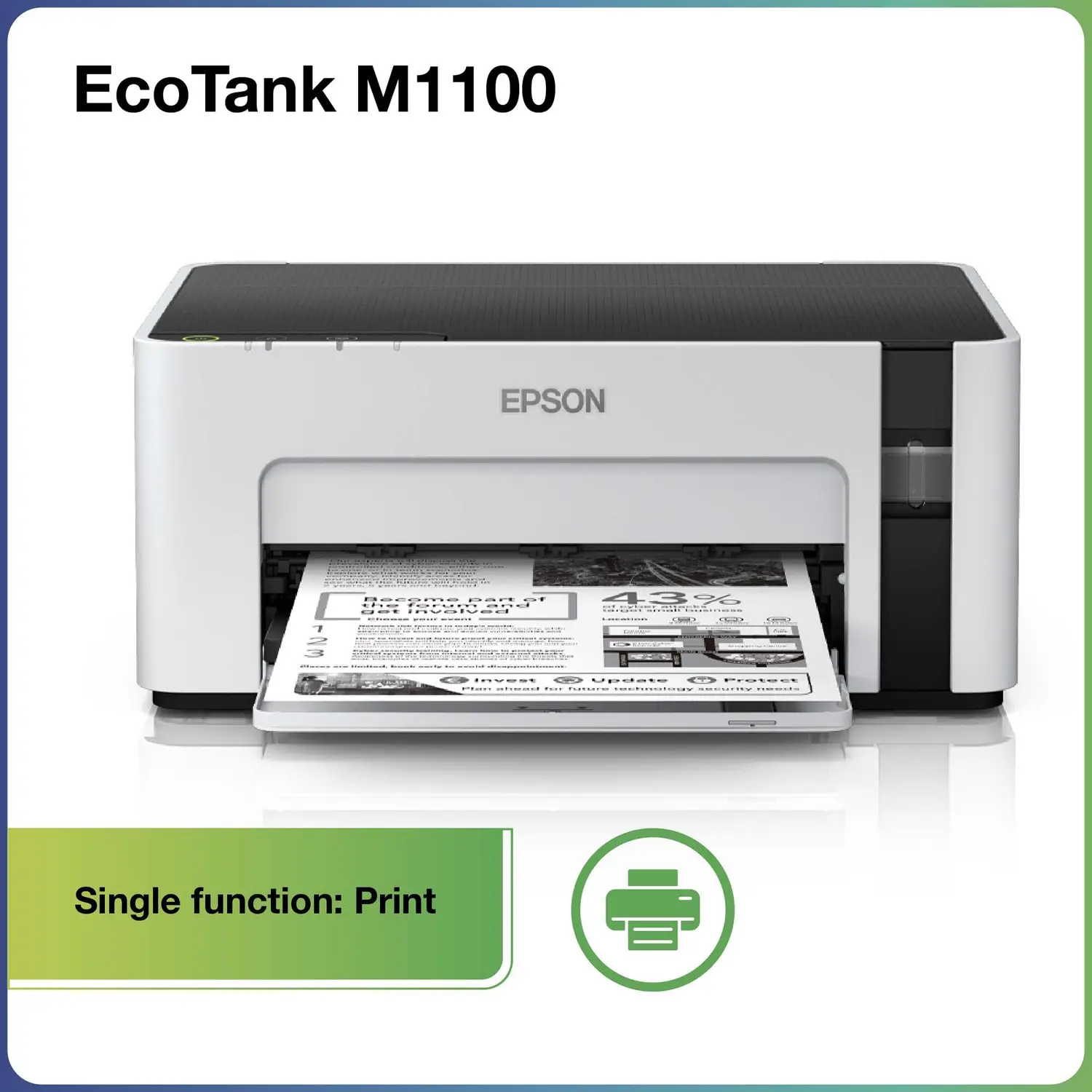 Epson M1100 Single Function Monochrome Ink Tank Printer (Black Page Cost: 15 Paise) - view 1