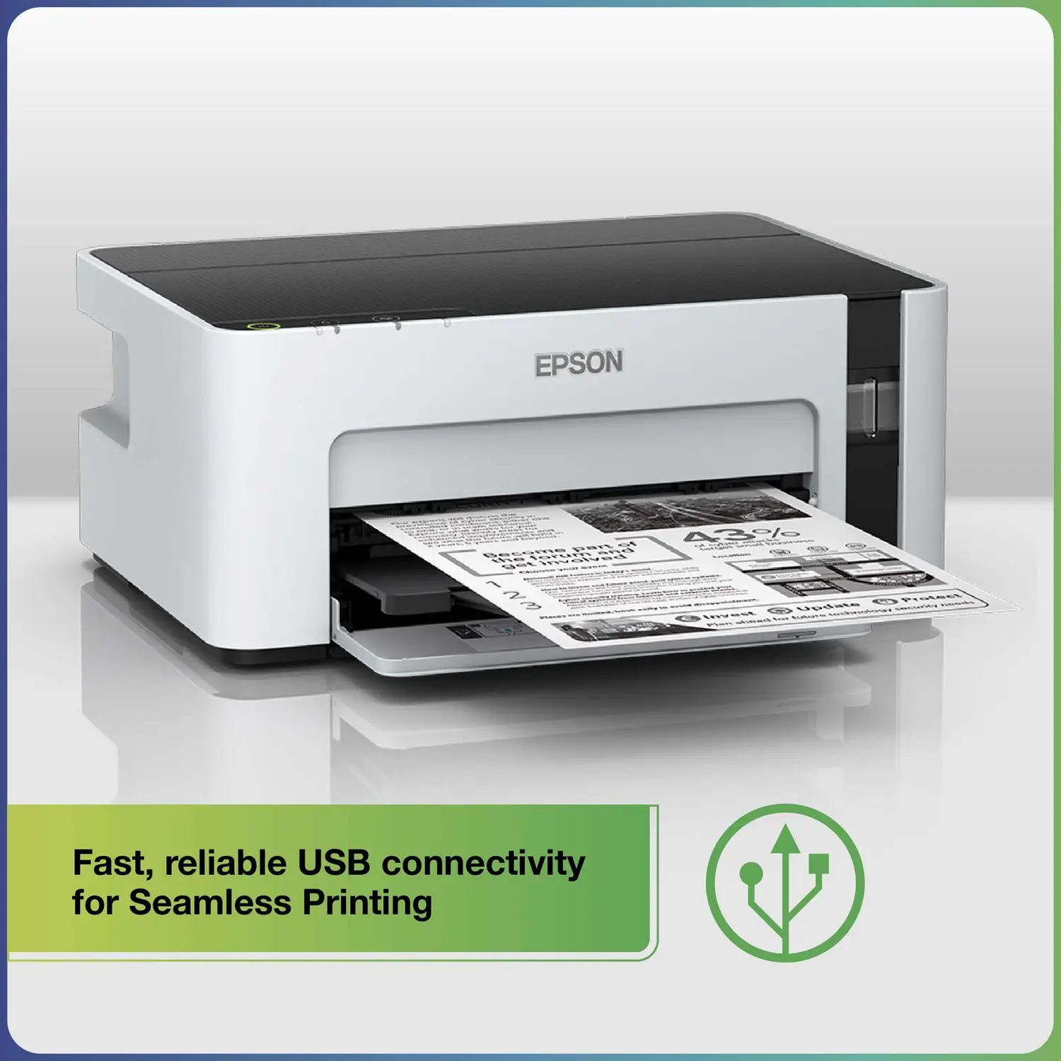 Epson M1100 Single Function Monochrome Ink Tank Printer (Black Page Cost: 15 Paise) - view 4