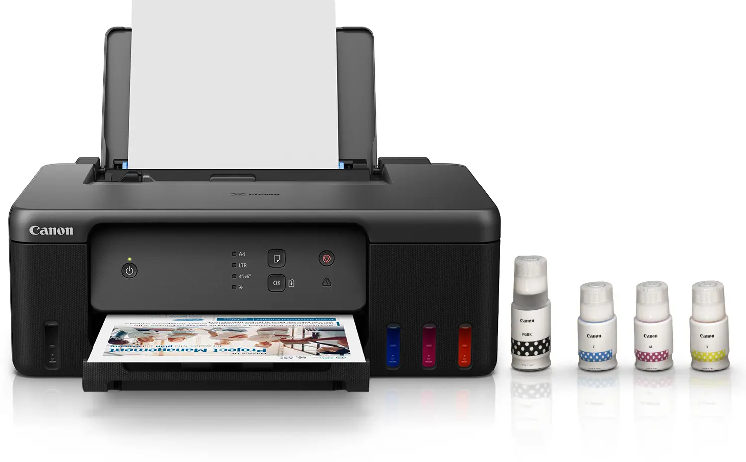 Canon PIXMA MegaTank G1730 Single Function Color Ink Tank Printer with Black (70 ml) & Color (40 ml) ink bottles - view 1