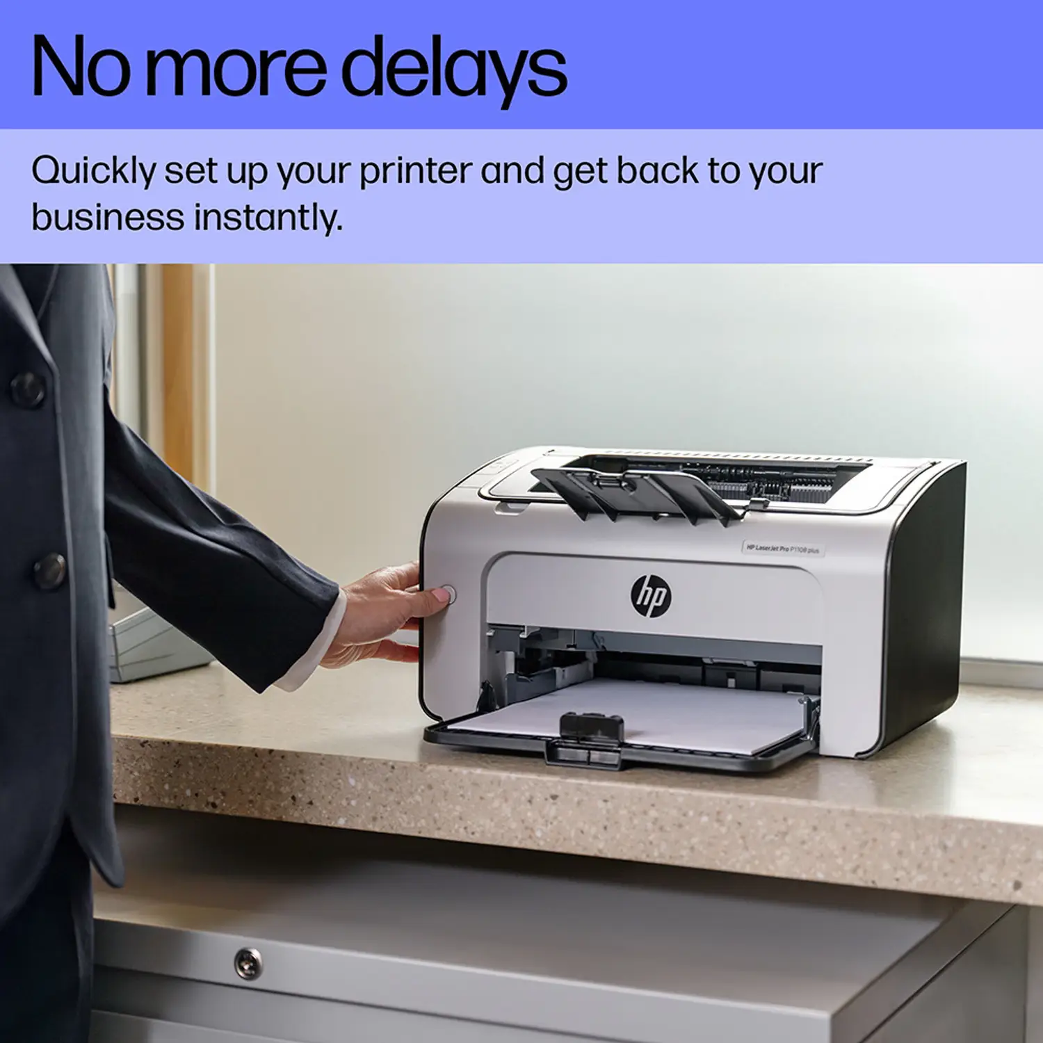 HP LASERJET PRO P1108 PLUS Single Function Monochrome Laser Printer - view 2