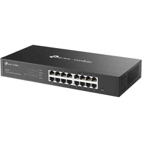 TP-Link Omada 16-Port 10/100/1000Mbps Metal Grey Gigabit Easy Managed Switch, ES216G