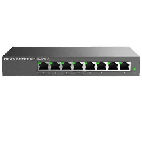Grandstream 8x GigE & 4x PoE Unmanaged Network Switch, GWN7701P
