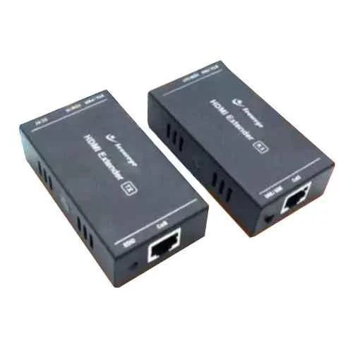 Secureye 1 Port 1000Mbps Black HDMI Extender, S-HDEC-60M