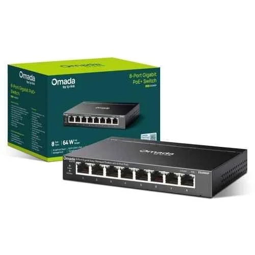 TP-Link Omada 8 Port Gigabit Network Switch, ES208G