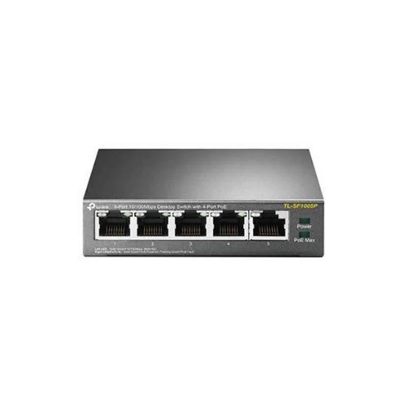 TP-Link 5 Ports 10/100Mbps Desktop Switch with 4 Ports POE, TL-SF1005P