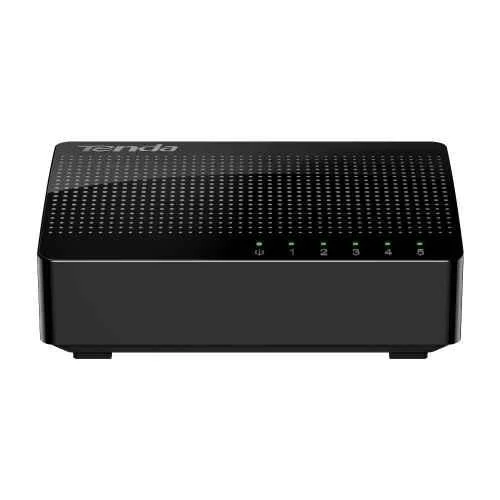 Tenda SG105 5 Port Black 10/100/1000Mbps Ethernet Switch with Smart LED