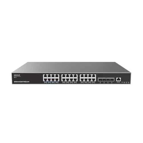 Grandstream 24x GigE & 4x SFP+ Enterprise Layer 3 Managed PoE Network Switch, GWN7813P