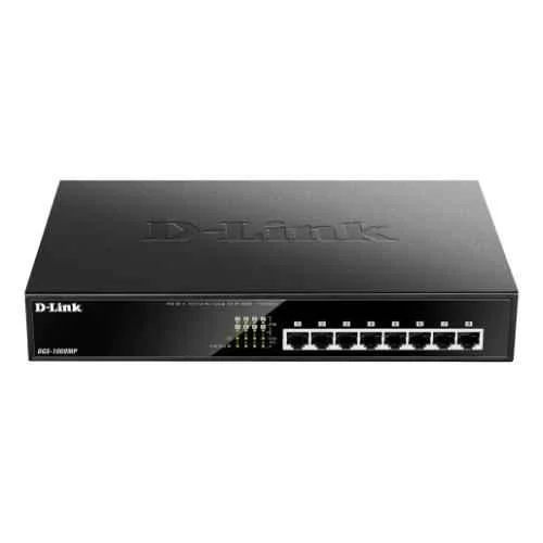 Dlink 8-Port Desktop Gigabit Max PoE Switch DGS-1008MP