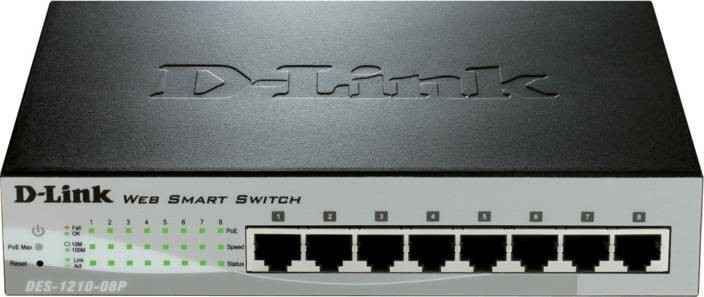 D-Link DES-1210-08P 8 Port 10/100 WEB Smart-III PoE Switch