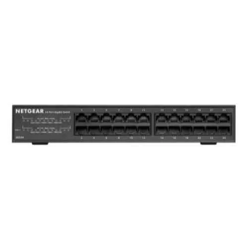 Netgear 24 Ports 11.1W 48 Gbps Soho Ethernet Unmanaged Switch, GS324