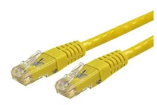 Mak World 2m Yellow RJ45 Cat 6 Patch Ethernet Lan Cable