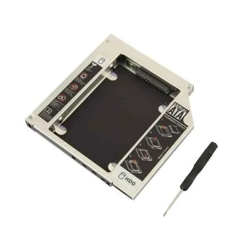 Mak World Universal 12.7mm SATA to SATA 2nd SSD HDD Hard Drive Caddy Adapter for SSD & HDD