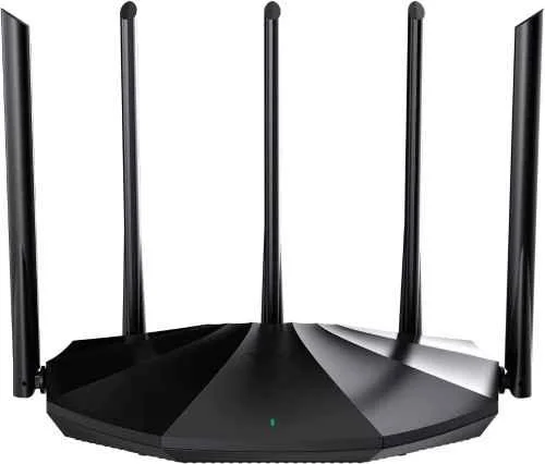 Tenda RX2 Pro 1.5Gbps Black Wi-Fi 6 Smart Dual Band Wi-Fi Router with High-Gain Antennas, 3 Gigabit LAN Ports & WPA3+OFDMA+MU-MIMO, AX1500