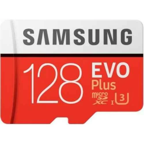 Samsung Evo Plus 128GB MicroSDXC Class 10 130Mbps Memory Card with Adapter, MCARD00111
