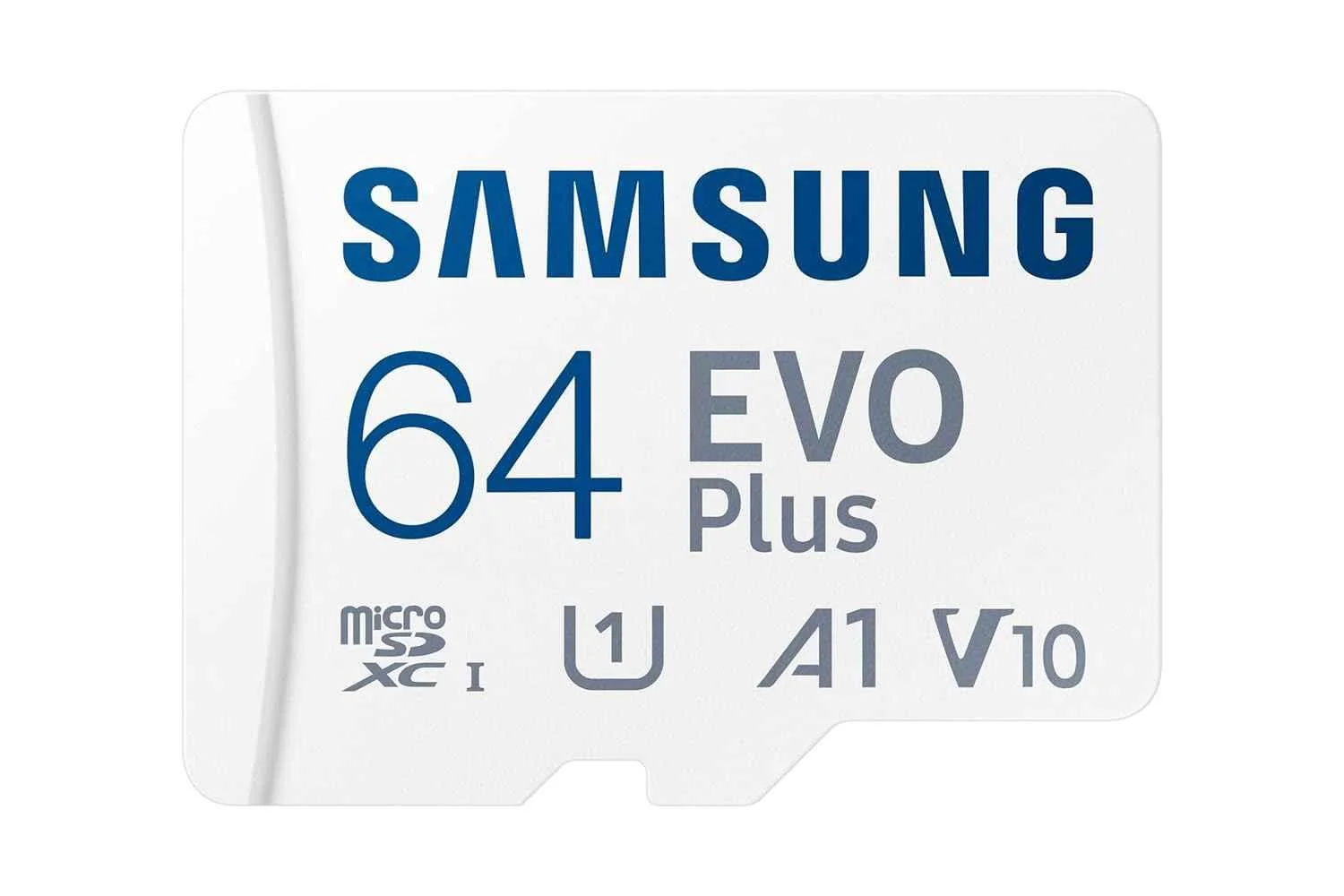 Samsung EVO Plus 64GB MicroSDXC UHS-I U1 FHD & 4K UHD Memory Card with Adapter