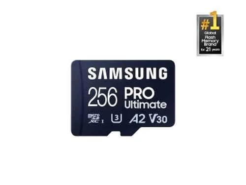 Samsung Pro Ultimate + 256GB C10 MicroSDXC Memory Card with Adapter, MB-MY256SA/WW