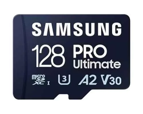 Samsung Pro Ultimate 128GB C10 MicroSD Memory Card with Adapter, MB-MY128SA/WW