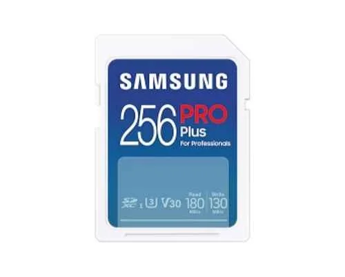 Samsung Pro Plus 256GB C10 SDXC Memory Card with Adapter, MB-SD256S/APC