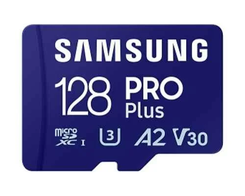 Samsung Pro Plus 128GB C10 MicroSD Memory Card with Adapter, MB-MD128SA/APC