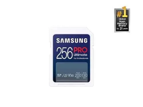 Samsung Pro Ultimate 256GB C10 SDXC Memory Card with Adapter, MB-SY256S/WW